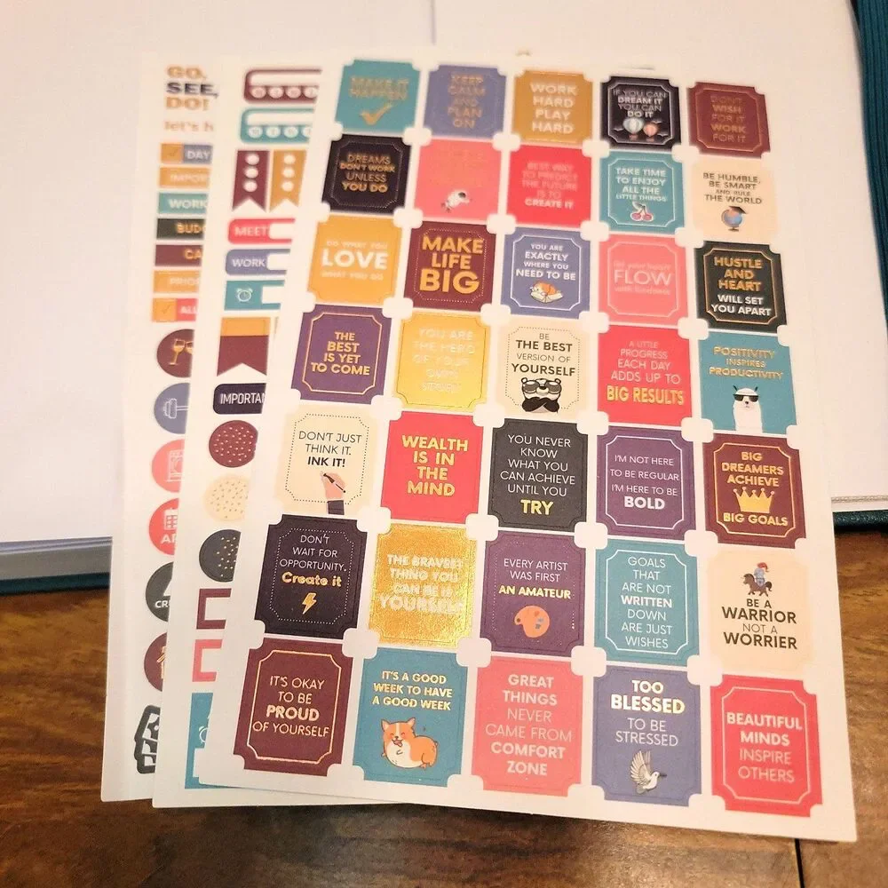 Legend Planner Personal Planner Goal Tracking Book with Stickers